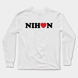 Nihon Love Heart Long Sleeve T-Shirt